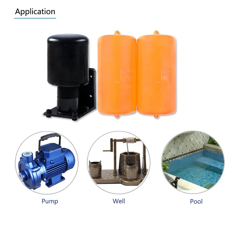 Бесплатная доставка 1 2 м Поплавковый выключатель с двумя шариками уровень