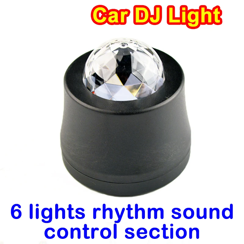 Автомобильные СВЕТОДИОДНЫЕ Музыка Огни DJ Мини RGB 18 Вт LED MP3 Клуб Disco Party Кристалл Magic