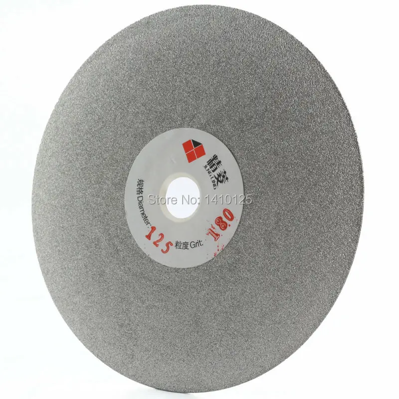 5&quot inch 125mm Grit 180 Medium Diamond Grinding Disc Coated Flat Lap Disk Abrasive Wheel Lapidary Tools for Grinder Gems Glass |