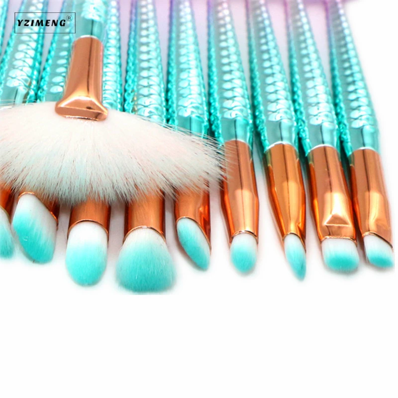 Набор кистей для макияжа русалка 10 шт./компл.|beauty kit|makeup brush setbrush set |