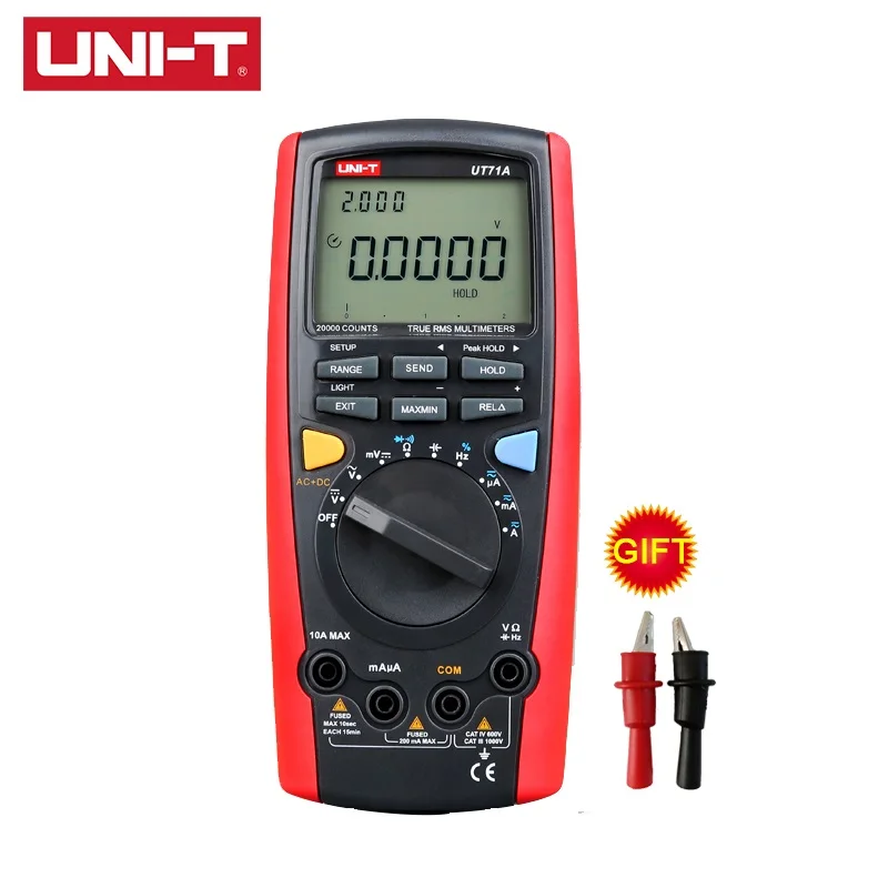 Умные Цифровые мультиметры Φ UT71A Ture RMS USB тестер напряжения и сопротивления
