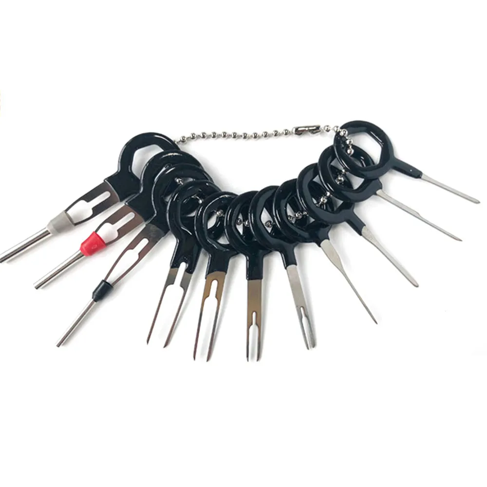 3 pcs 8 pcs 11pcs 18 pcs Auto Car Plug Circuit Board Wire Harness Terminal Removal Hook Pin Crimp Needle Removing Tool For Car
