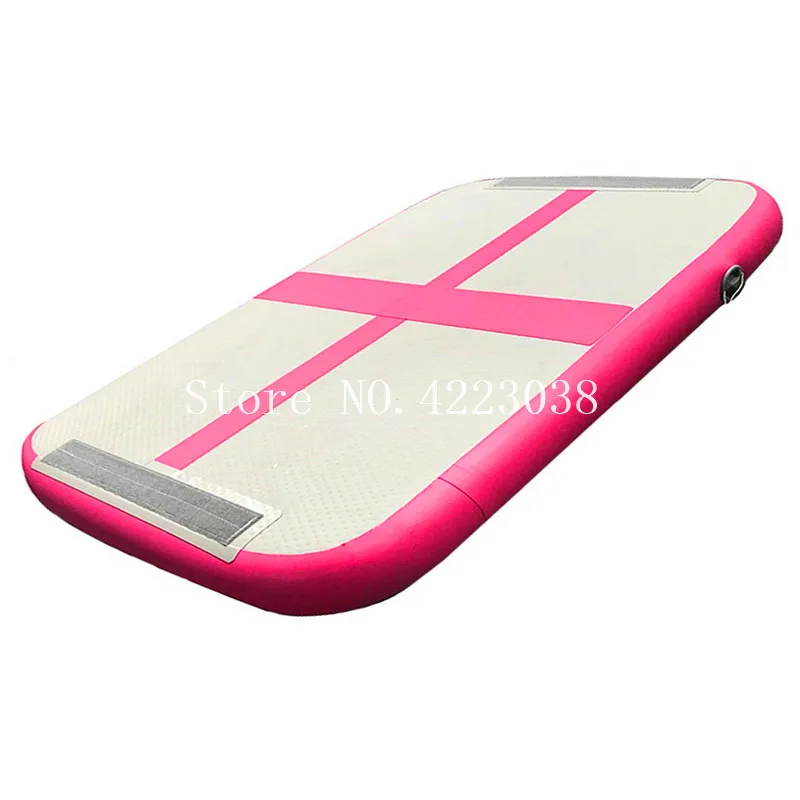 Бесплатная доставка розовый надувной гимнастический воздушный блок толщина 10 см