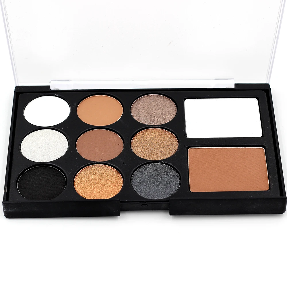 Палетка теней для век шоколадных матовые и мерцающие тени 1 шт. 11 цветов Shdow макияж