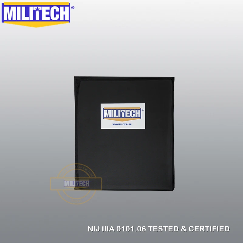 

MILITECH 10'' x 12'' SC Cut Bulletproof Plate Aramid Ballistic Panel E2 Level 2 Stab Resistant Body Armor Soft Armor NIJ 0115.00