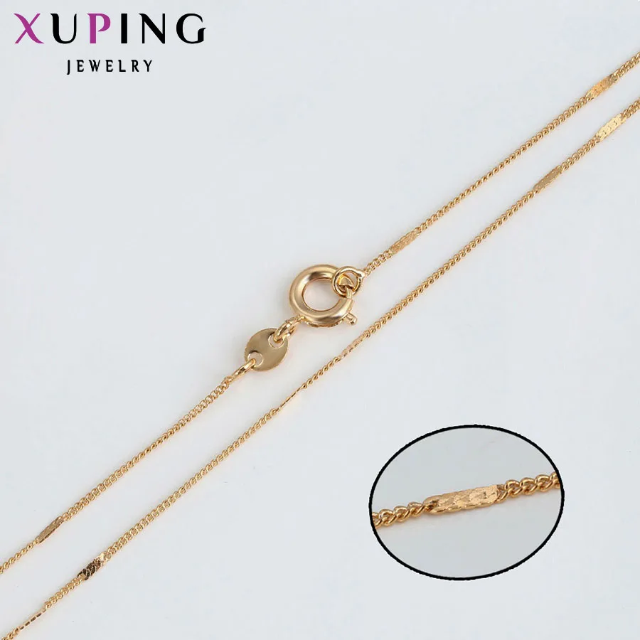 Xuping модное ожерелье дизайн длинное ожерелье золотого цвета цепочка унисекс ювелирные изделия Лидер продаж подарок S13.1-42638