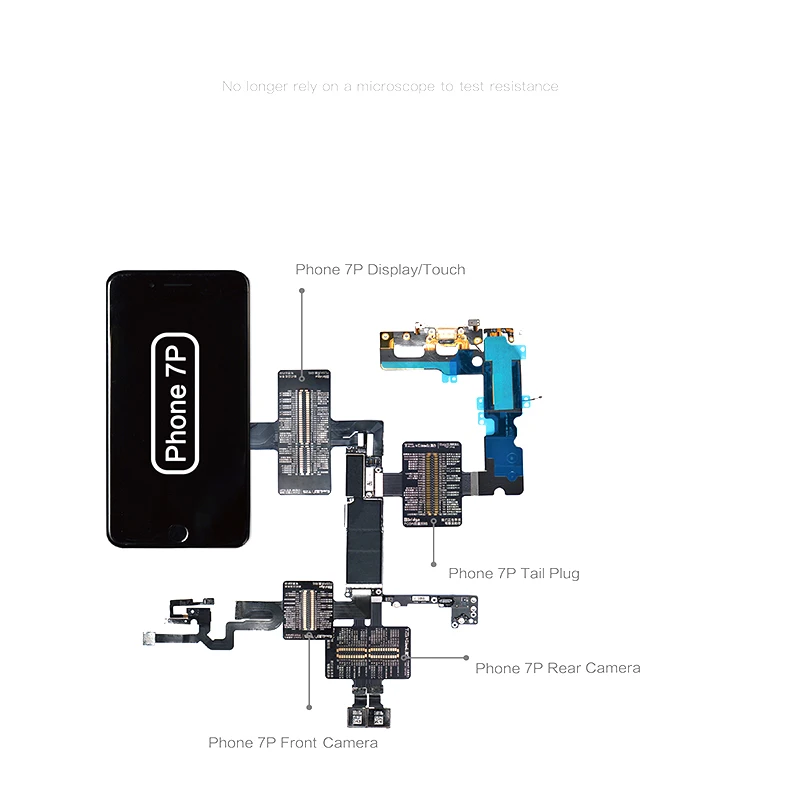 QianLi iBridge Тестовый Кабель для iPhone 6 6P 6S 6SP 7 7P дисплей неисправности материнской