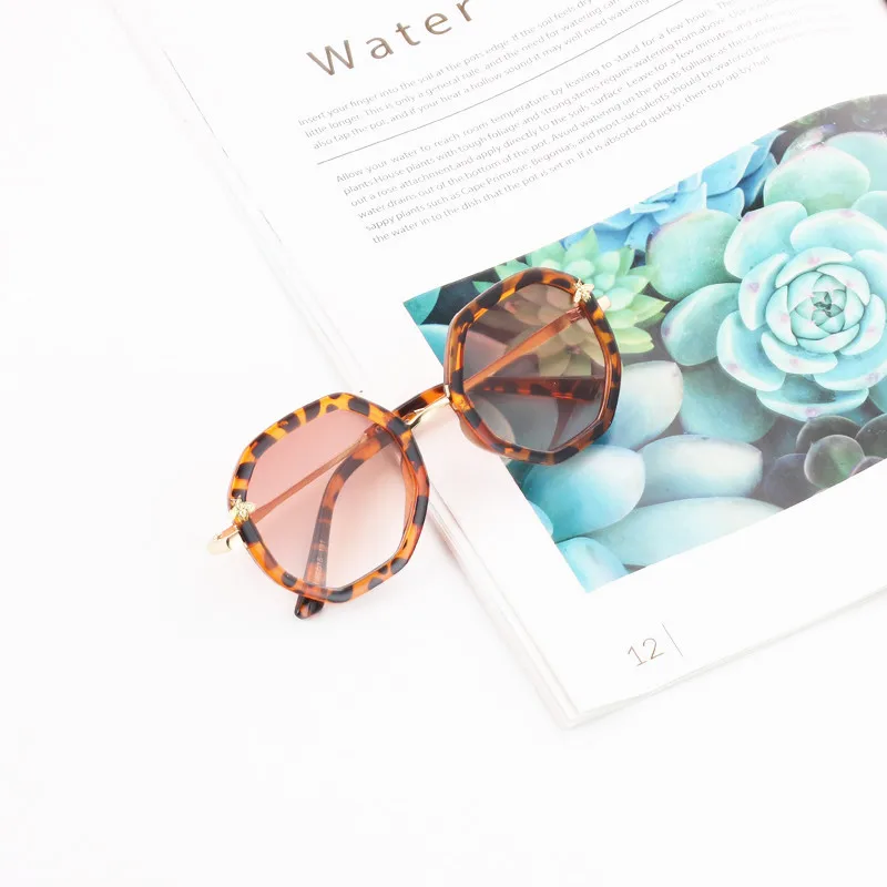 Очки солнцезащитные N309 детские винтажные круглые модные в металлической оправе