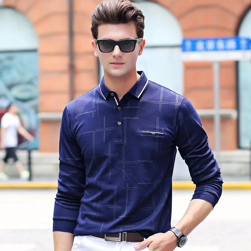 Топы высокого качества Solide couleur Hommes Polo3DBroderie Polo повседневные футболки поло hiver hommes
