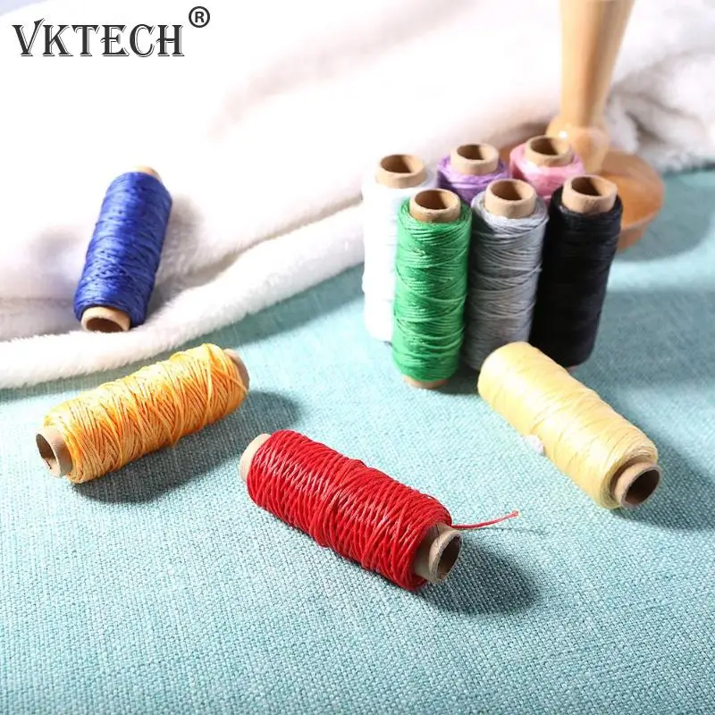 10 шт./пакет 50 м 150D нитки швейные нитки для шитья кожи Воск нити DIY ручной вышивки шнур кожаные инструменты Вязание ремесло