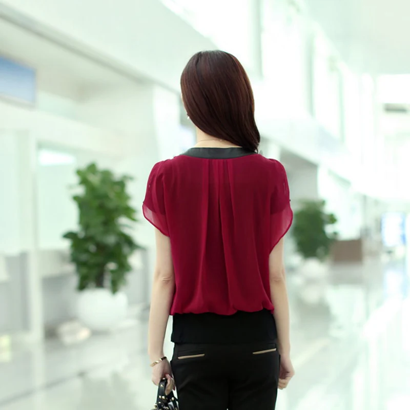 Wmwmnu бренд Лето Высококачественный плотный шифон цвет футболки женские 2017 новое