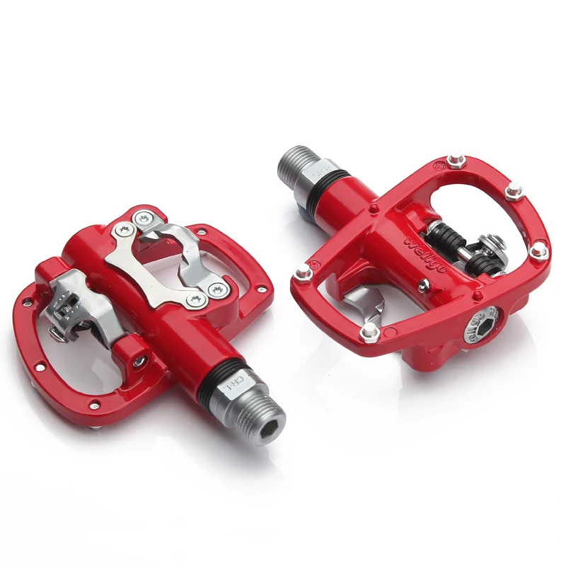 Wellgo R120B MTB горный велосипед плавные педали с бутсами SPD совместимый алюминиевый