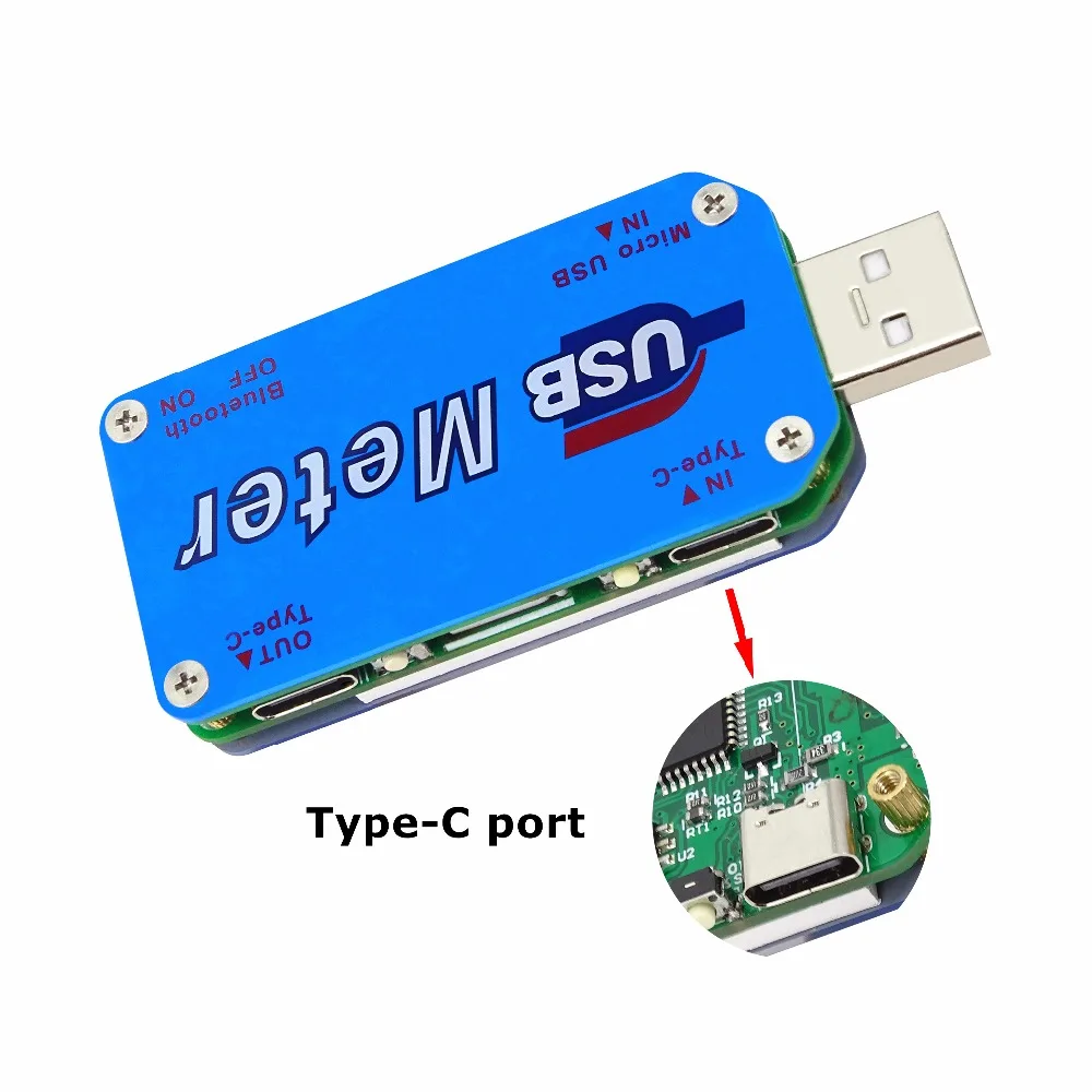 ALLSOME UM25C USB 2 0 Type C цветной ЖК тестер напряжение vurrint метр Вольтметр Амперметр