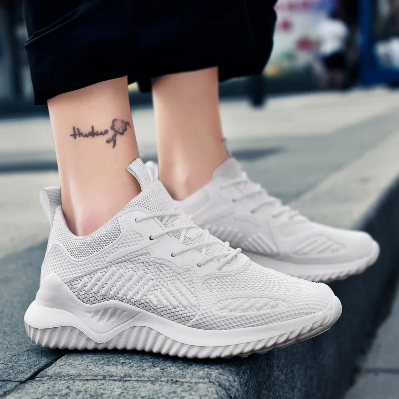 Кроссовки унисекс брендовая дышащая обувь на плоской подошве женская модная со
