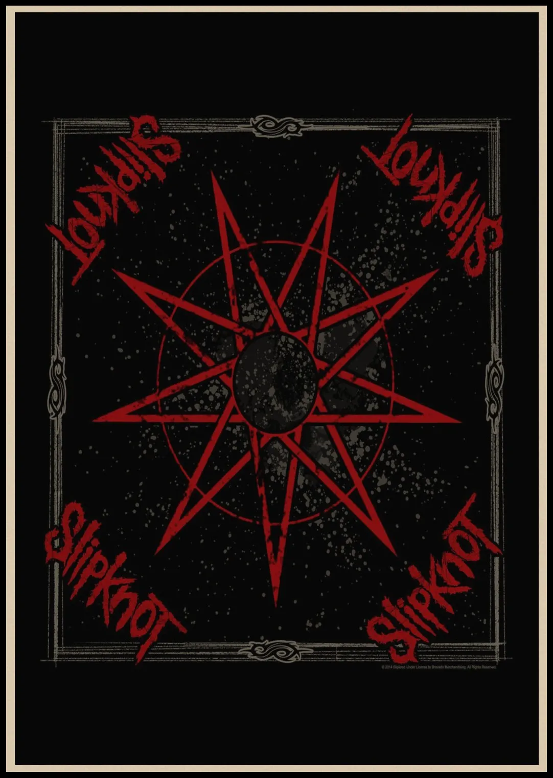21 Slipknot тяжелый металл плакат Рок-Группа крафт-бумага плакаты Бар плакат наклейки на стену Ретро плакат декоративной живописи A1 - Цвет: 21
