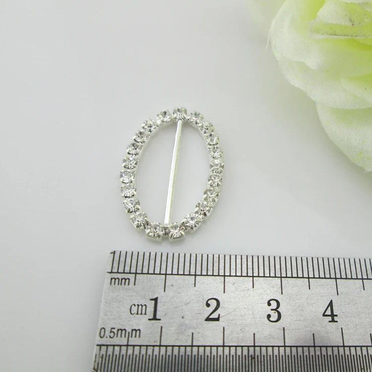 10 шт. овальные Стразы с серебряной пряжкой для свадебных визиток 16 мм | Дом и сад