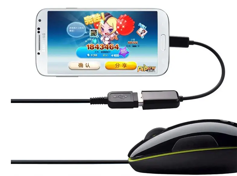 2 шт./лот микро USB к Мини OTG кабель адаптер для Samsung Xiaomi HTC LG Android телефон флэш