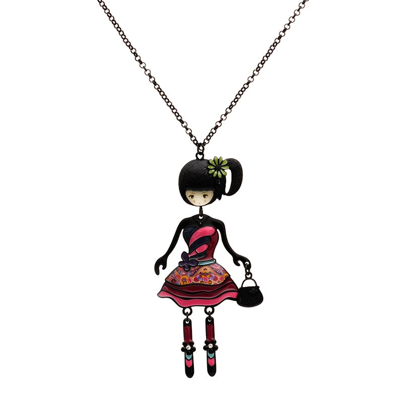 1 шт. черная эмалированная КАПЛЕВИДНАЯ эмаль в богемном стиле красивое платье