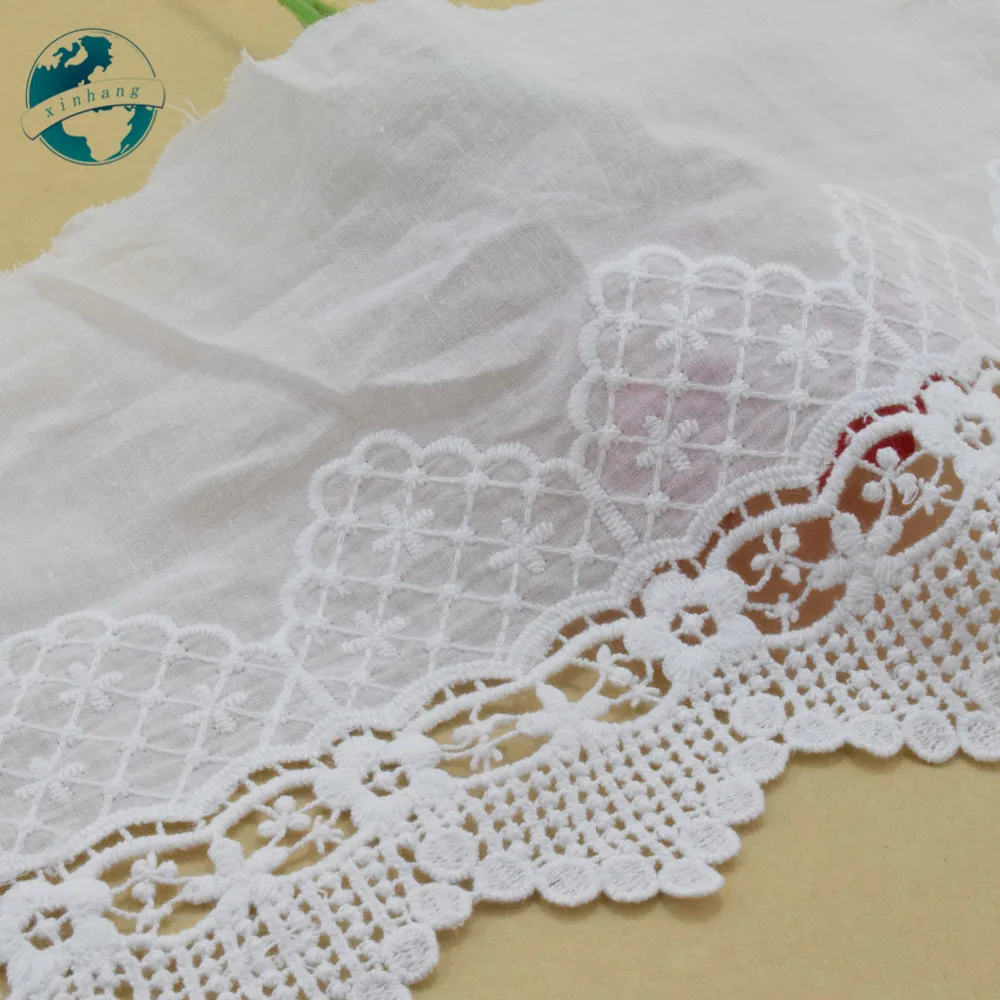 Гипюровые ленты с вышивкой из 100% хлопка 16 см ширина отделка для свадебных