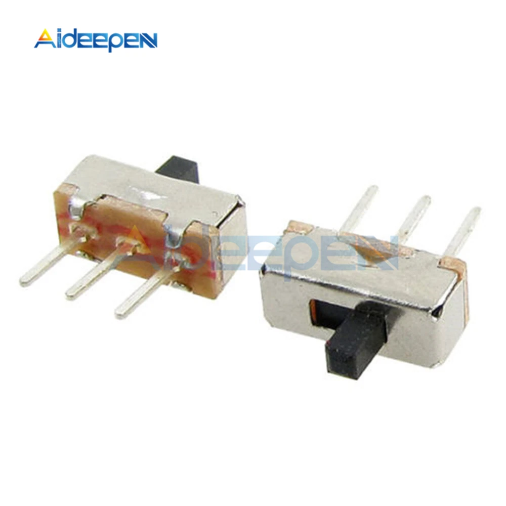 50 шт. SS12D00G3 2-позиционный SPDT 1P2T 3-контактный PCB панель Мини Вертикальный скользящий