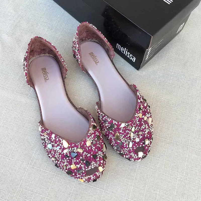 Женские сандалии гладиаторы Melissa пляжные со стразами лето 2019|Боссоножки и