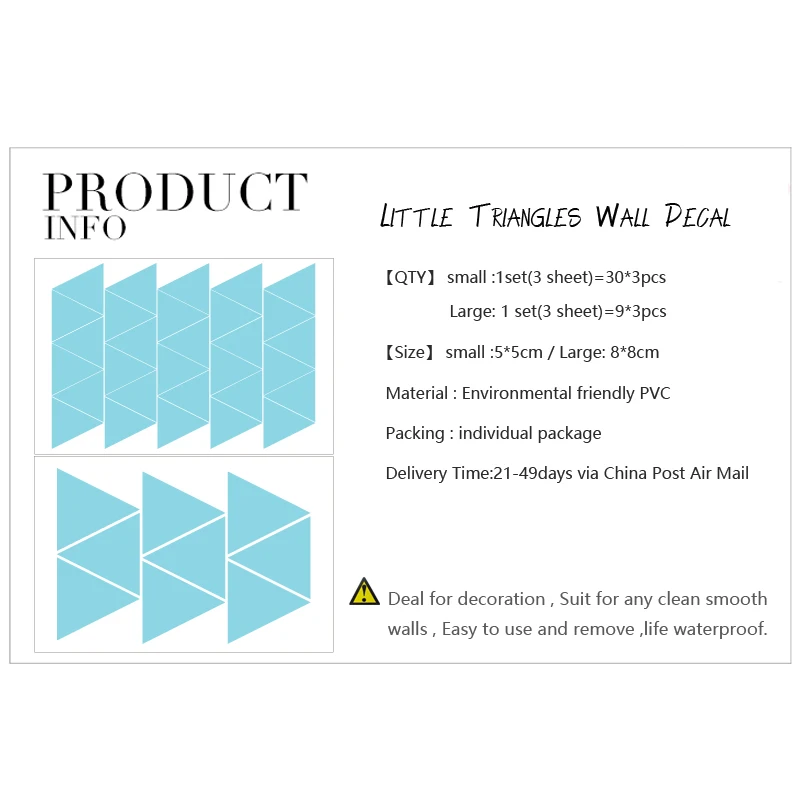 Золотая треугольная s образная настенная наклейка съемный домашний декор