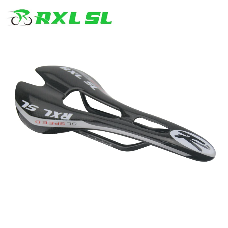 RXL SL MTb углеродное седло черное для дорожного велосипеда, на переднее сиденье коврик 3 K глянцевое Велосипедное Сиденье для горных велосипедов Utral-light 90 г велосипедное седло