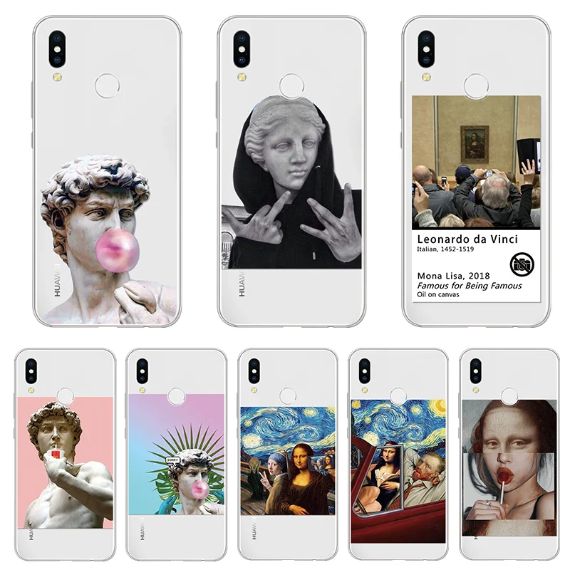 Статуи искусство телефон Fundas для huawei Honor 8X 8C 4A 4X 5C 5X 6C 6X 7A Pro 7X8 8A 9 Lite 10i вид 10 20 Коврики 9 Nexus 6p мягкий чехол