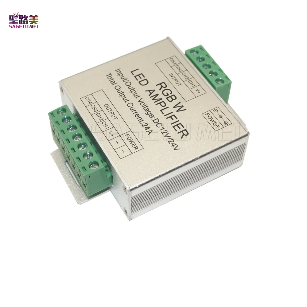 Светодиодный Усилитель RGBW DC12V/ 24V 24A 4 канала 4CH 3CH выход светодиодный контроллер