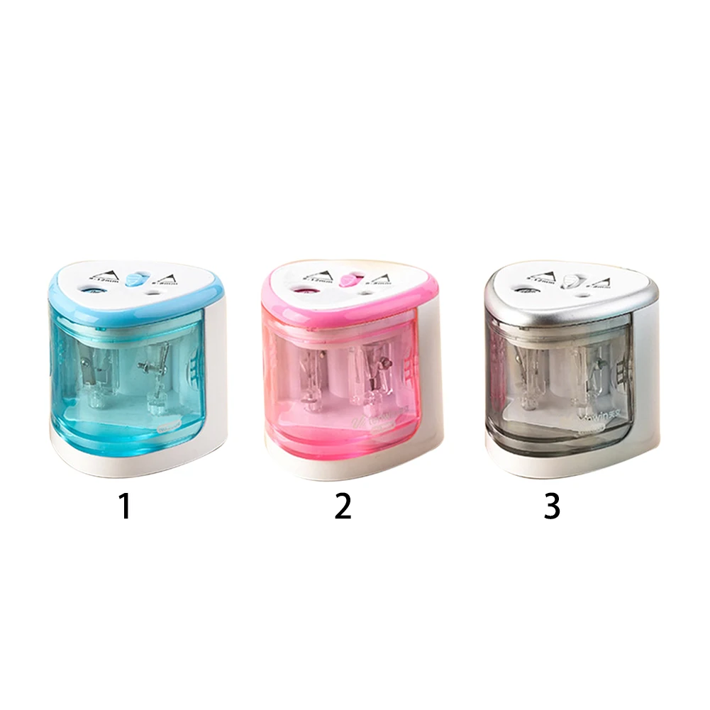 Automatic Electric Touching Switch Pencil Sharpener /Pink/Silver Office School Student Supply Drop Shipping ~3 | Канцтовары для