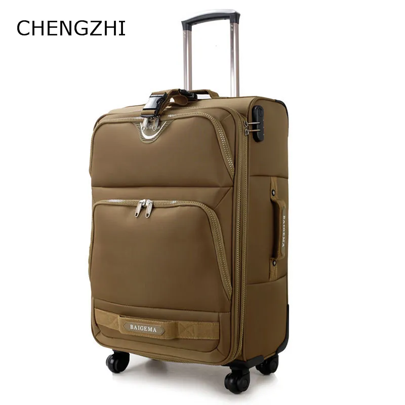 CHENGZHI 2" 24" 2" дюймовый импортный водонепроницаемый нейлоновый багаж на колесиках Спиннер чемодан на колесиках модные дорожные сумки на колесиках