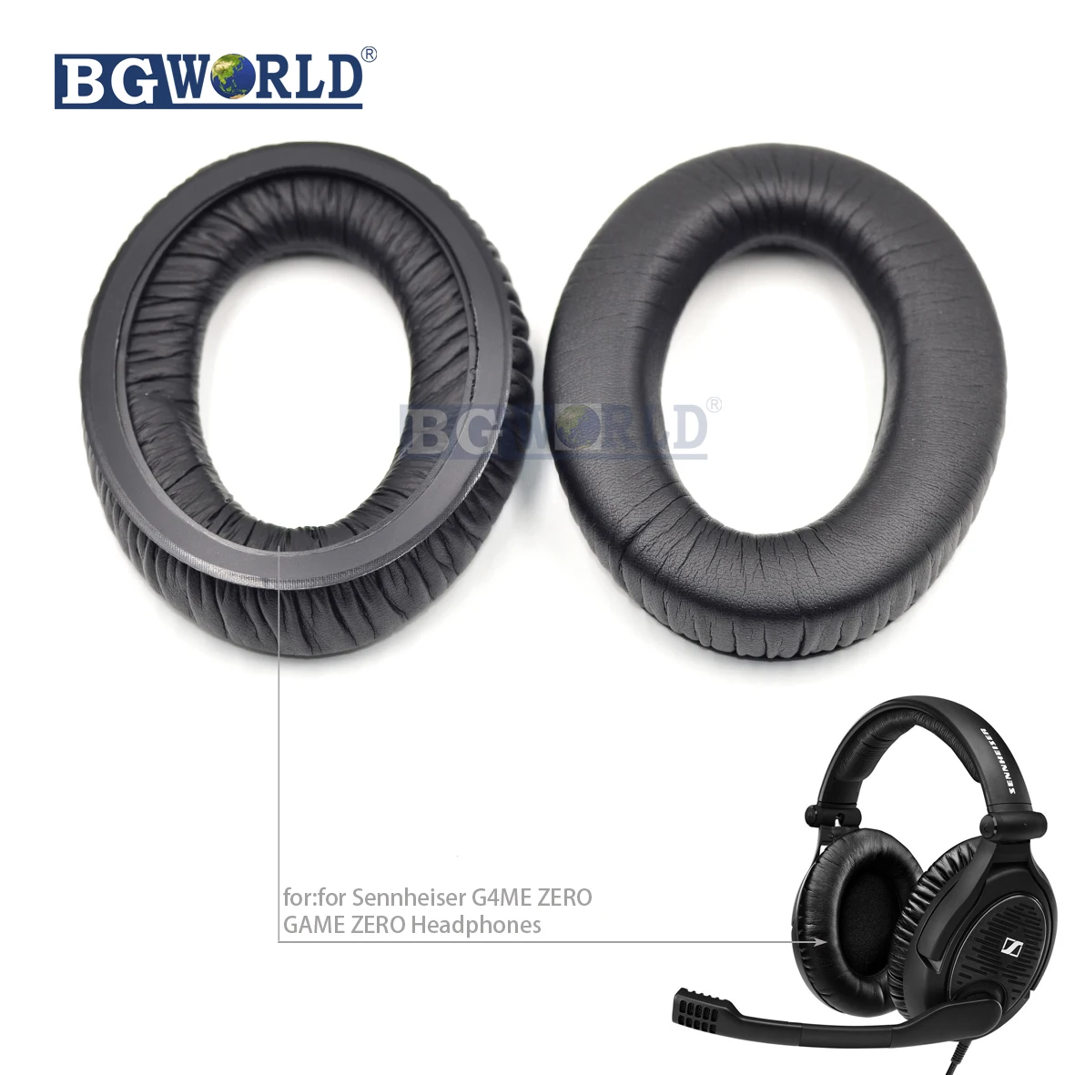 BGWORLD мягкая подушка Repacement амбушюры поролоновая губка для Sennheiser G4ME ZERO GAME наушники