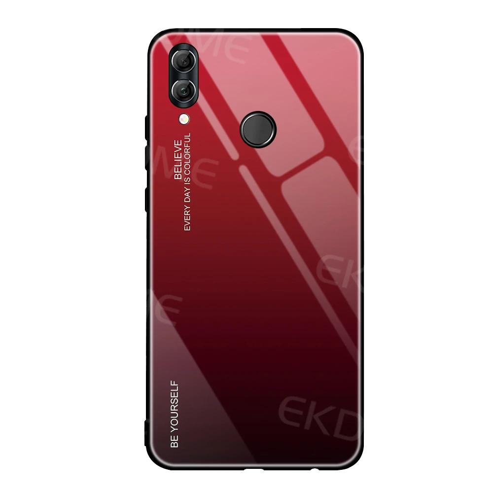 05 Градиентные чехлы с закаленным стеклом для huawei Honor View 20 Pro V20 8X Max 10i 20i Nova 5 Pro 5i 4 P20 P30 Pro Lite P Smart Plus - Цвет: 05