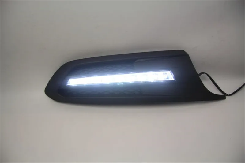 White LED car styling Daytime Running lights DRL Fog lamp covers for Volkswagen VW Jetta Sagitar 9 low configuration2012-2014 | Автомобили