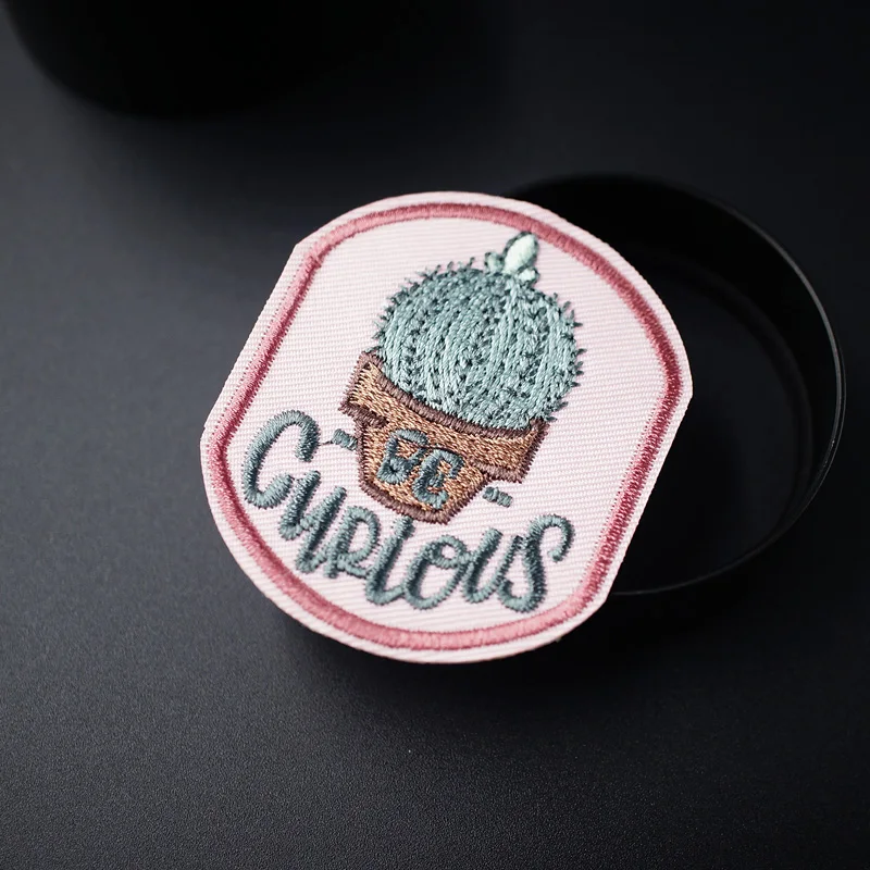 Cactus Size:4.6x5.5cm Mend Patch Badges Embroidered Applique Sewing Clothes Stickers Garment Apparel Accessories Patches Badge | Дом и сад