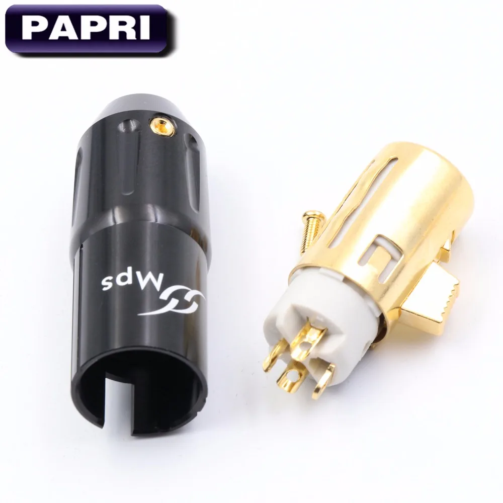 MPS Caesar-W/M высокого класса 3pin Мужской 24 К позолоченный Женский XLR Мужской разъем баланс разъем микрофон аудио разъем