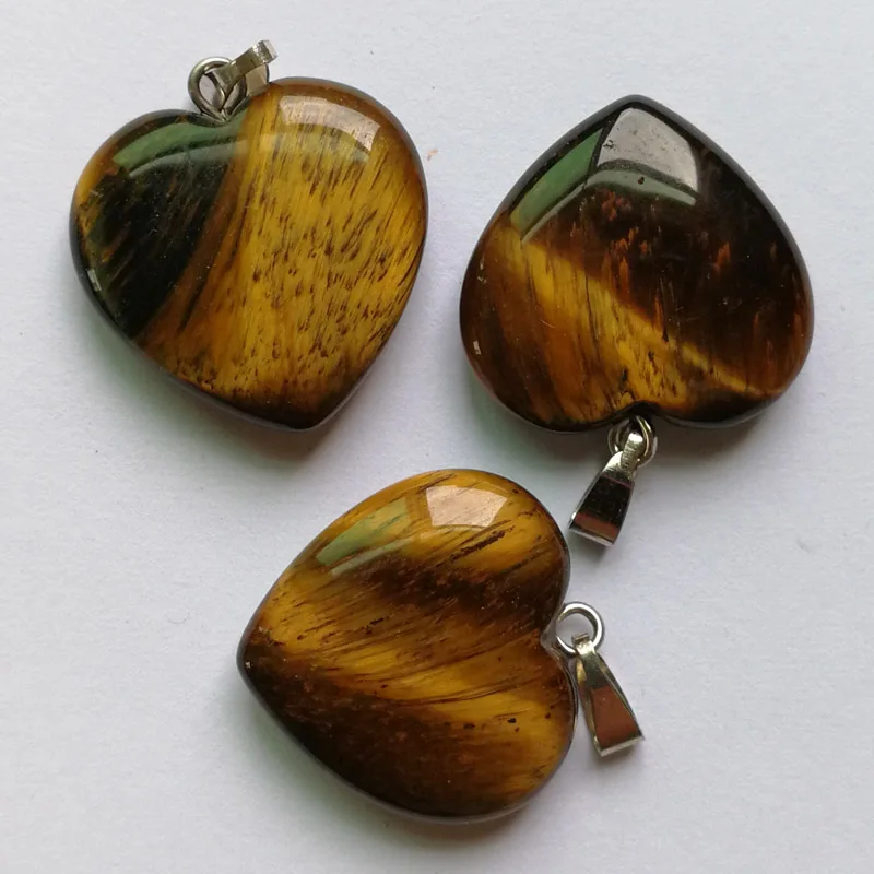 Оптовая продажа модные подвески из натурального Тигрового Глаза 20 мм с кулоном в