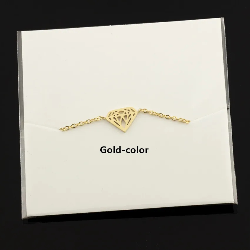 V привлечь 2017 ручной работы Нержавеющая сталь геометрический браслет Для женщин