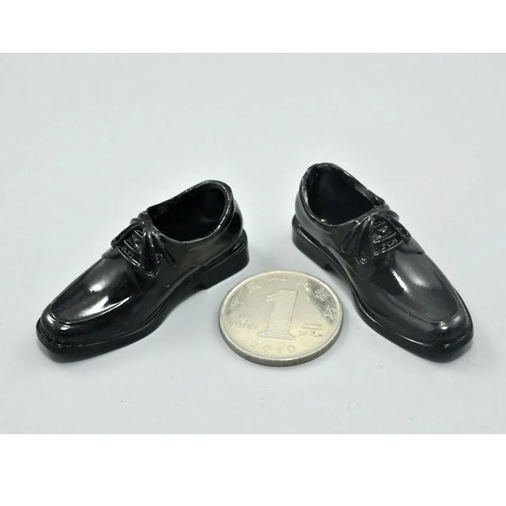 1/6 Black Shoes for 12&quot Male Action Figure Body | Игрушки и хобби