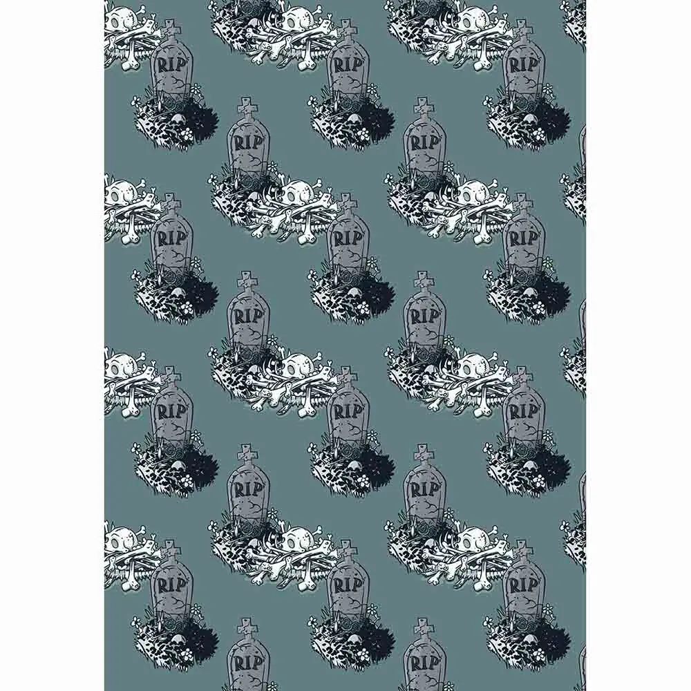Allenjoy backdrop Halloween grave irons RIP skull repeated cross White bone background photocall PHOTOSESSION wall-paper | Электроника