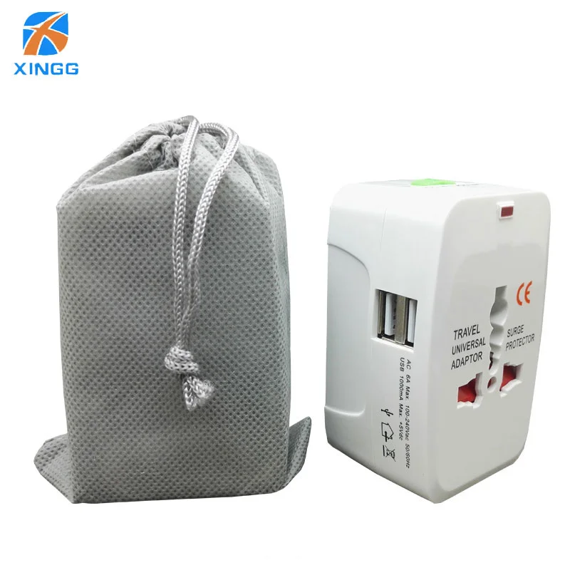 

2 USB Charging Port Internationl World Plug Adaptor Electrical Universal Travel Adapter Power Converter Plug for US EU UK AU JP