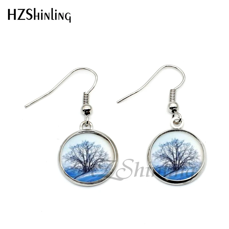 Серьги подвески ручной работы с изображением дерева жизни|tree of life earrings|earring charmstree