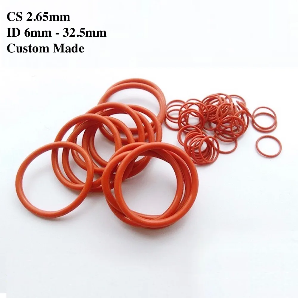 Уплотнительные кольца VMQ уплотнительные из силиконовой резины 100x M6-M32.5 ID7.1 7