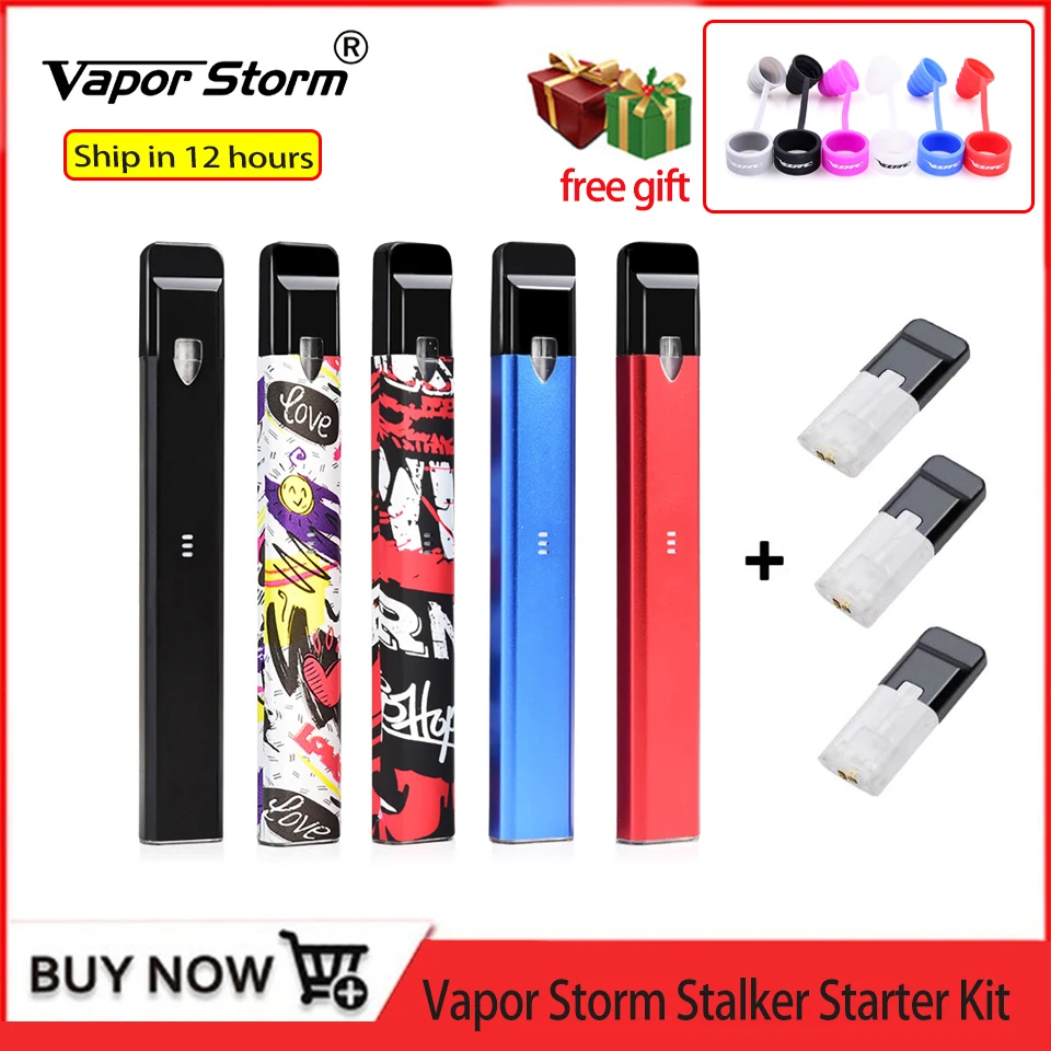 Электронная сигарета Vapor Storm Stalker набор картриджей для вейпа 1 8 мл с аккумулятором