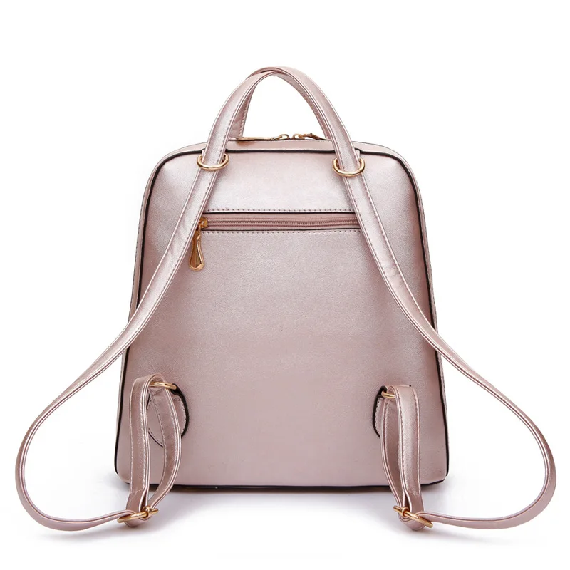 2016 Новый Дизайн Женщины ИСКУССТВЕННАЯ Кожа Рюкзаки Bolsas Mochila Feminina Большой Девушки