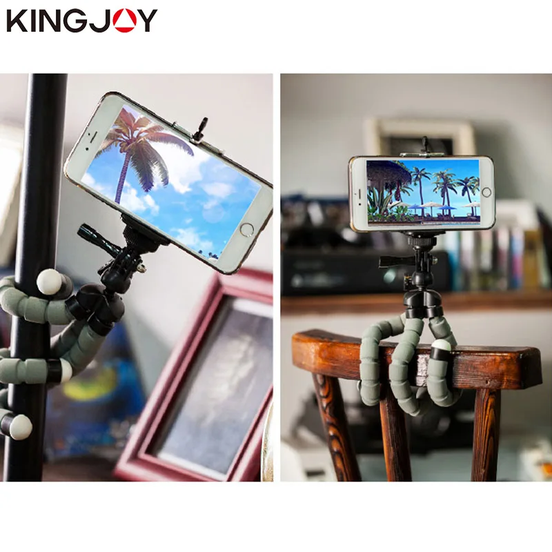 Мини Трипод Kingjoy для смартфона гибкий держатель мобильного телефона с осьминог