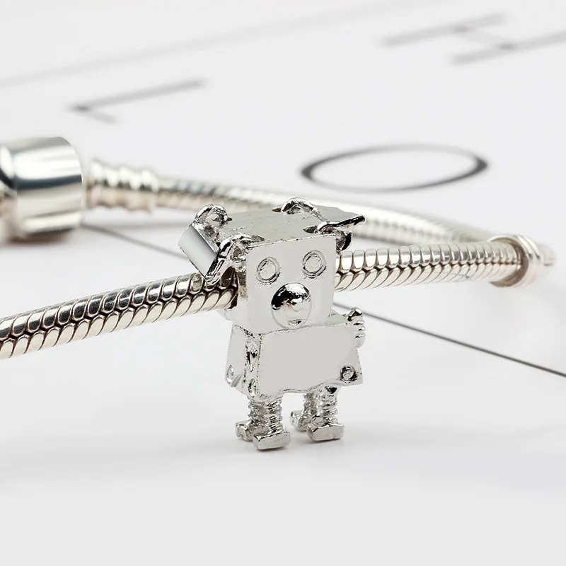 Белла лучший друг собака Бобби робот талисманы Fit Pandora браслет ожерелье для