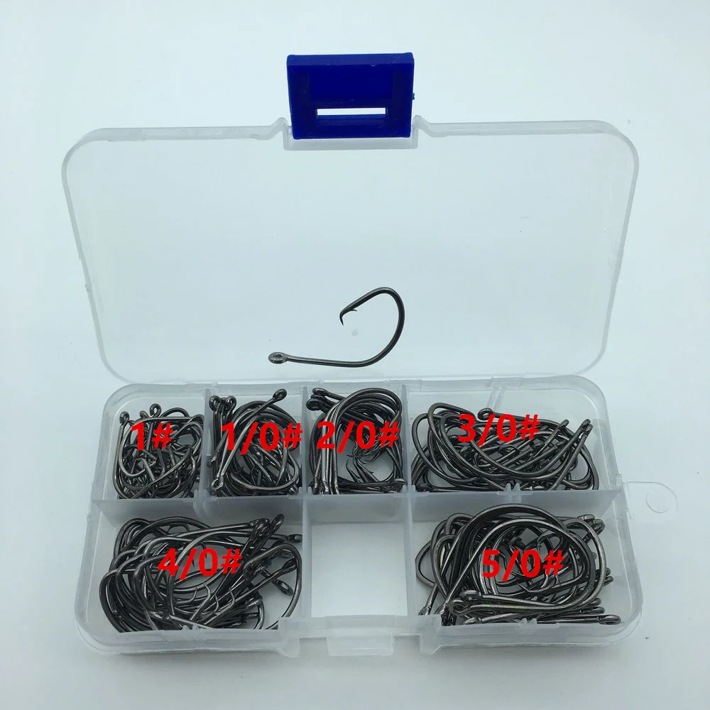 

120 шт./корт. 1 #-5/0 #6 размера mix 7381 рыболовные крючки Octopus Sport Cirle bait sea hook с коробкой