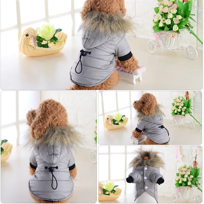 Зимняя куртка для собак одежда щенков костюмы животных | Дом и сад