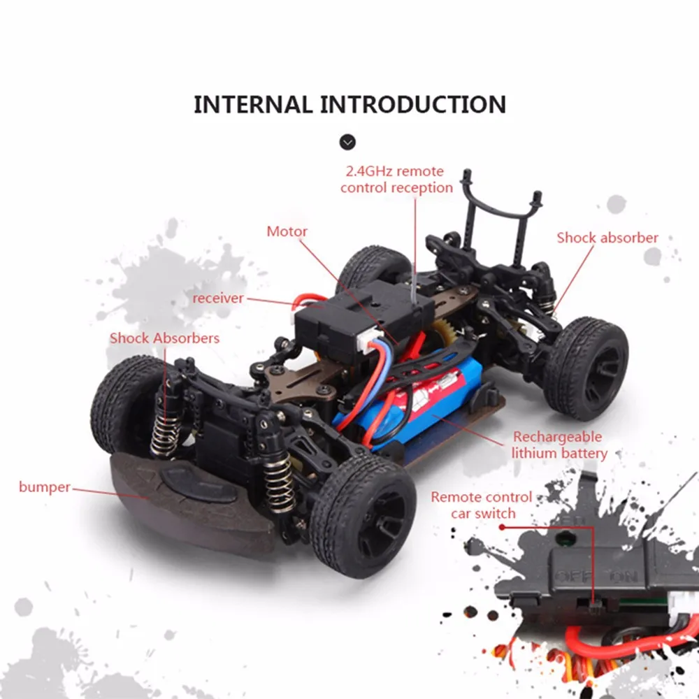 WL A212 rc автомобилей 1:24 дистанционного управления привода на четыре колеса